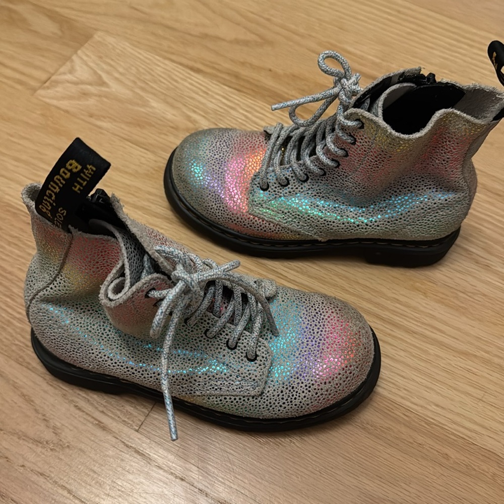 Rainbow Suede Doc Martins - Picture 3 of 5